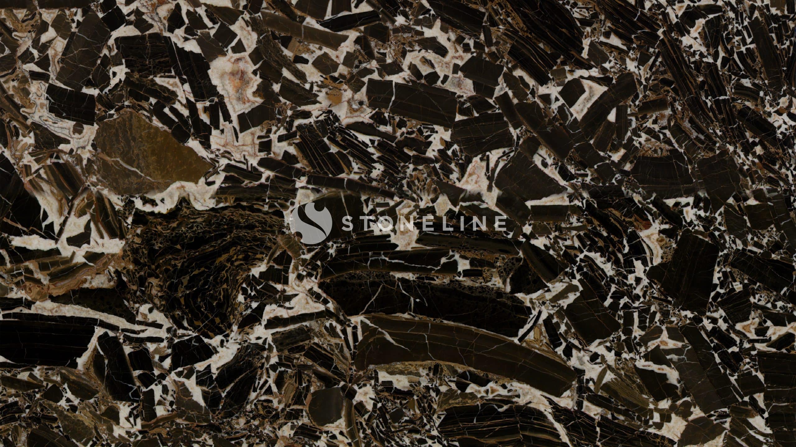Dark brown and white marble texture pattern