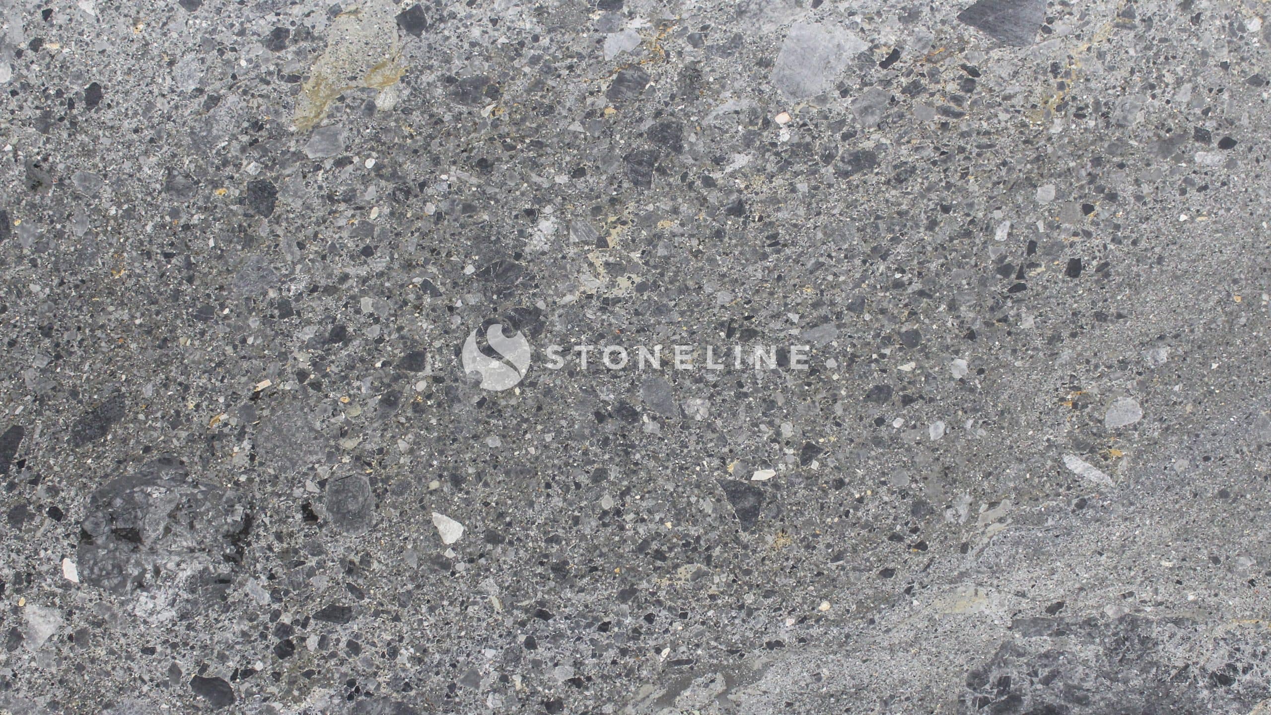 Close-up of gray granite stone texture