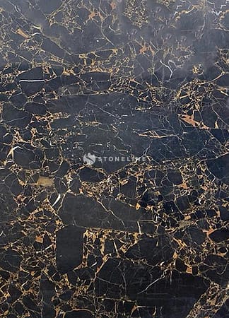 Dark marble texture with gold veins