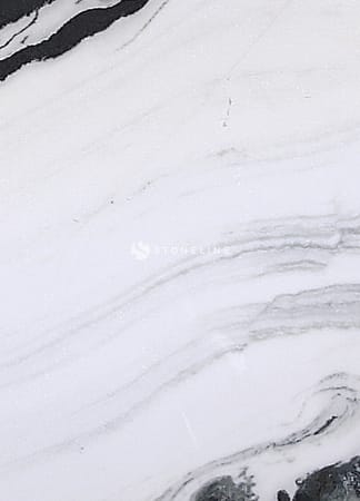 White and gray marble texture with dark veins.