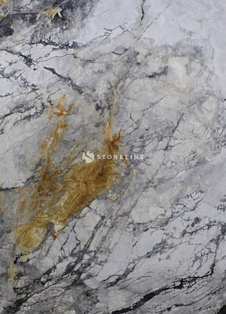 Close-up of textured marble surface with veins