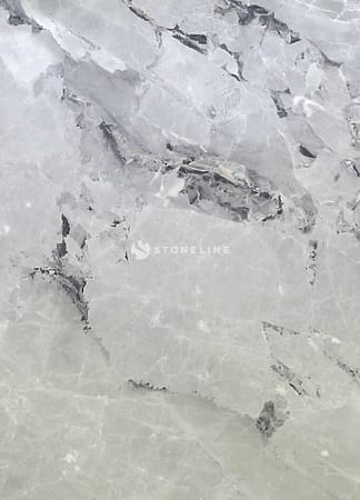 Close-up of light gray marble surface