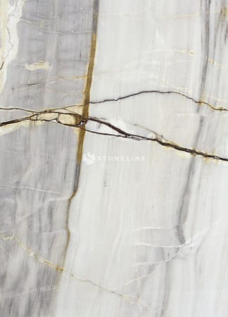 Close-up of cracked marble texture and patterns