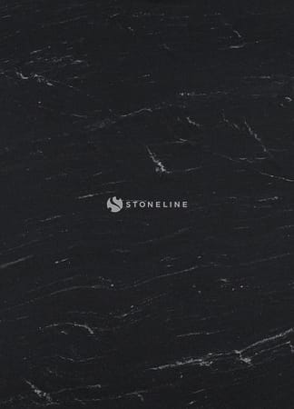 Black textured marble surface with subtle white veins.