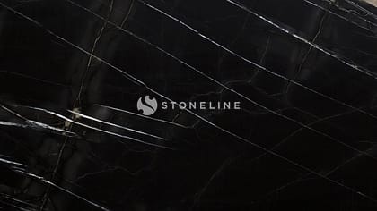 Black marble with white veins texture