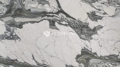 White and gray marble texture with natural patterns.