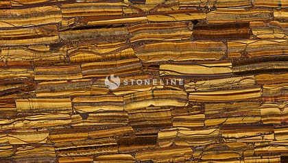 Close-up of Tiger's Eye stone texture